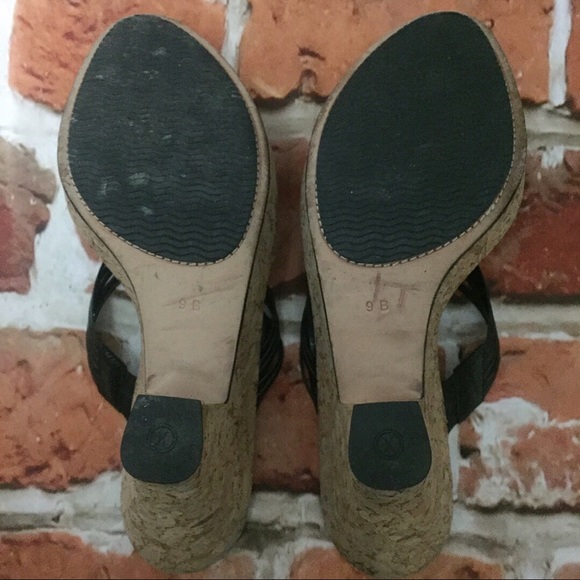 Cole Haan Strappy Crisscross Cork Sole Sandals - Picture 5 of 7